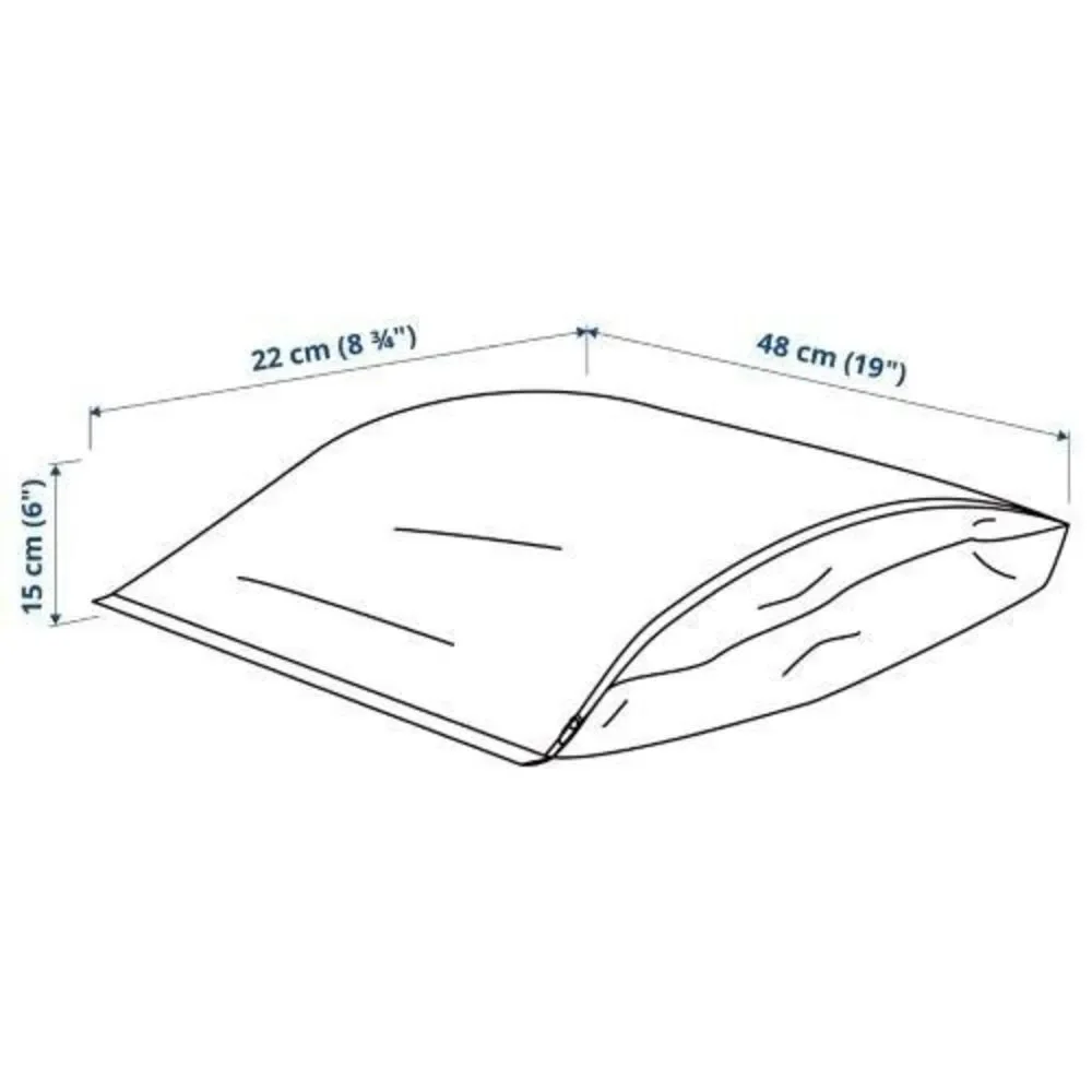 Ikea PARKLA Shoe‎ Storage Bag Zippered - 48cm x 22cm/White/5 Pack